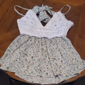 Elegant White Lace Floral Blouse